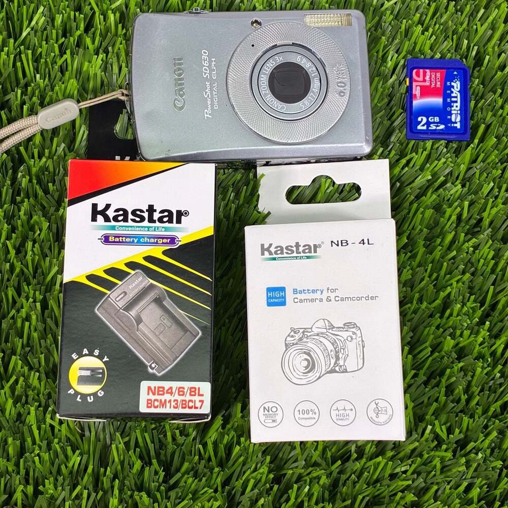 Canon PowerShot SD630 Digital ELPH Camera with Charger, Battery, and 2GB SD Card